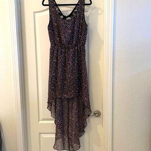 Floral High Low Dress